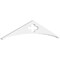 Ekena Millwork Pitch Turner Architectural Grade PVC Gable Pediment, 36"W x 7 1/2"H x 1"P (5/12) GPP036X008X100TUR - alternate 1